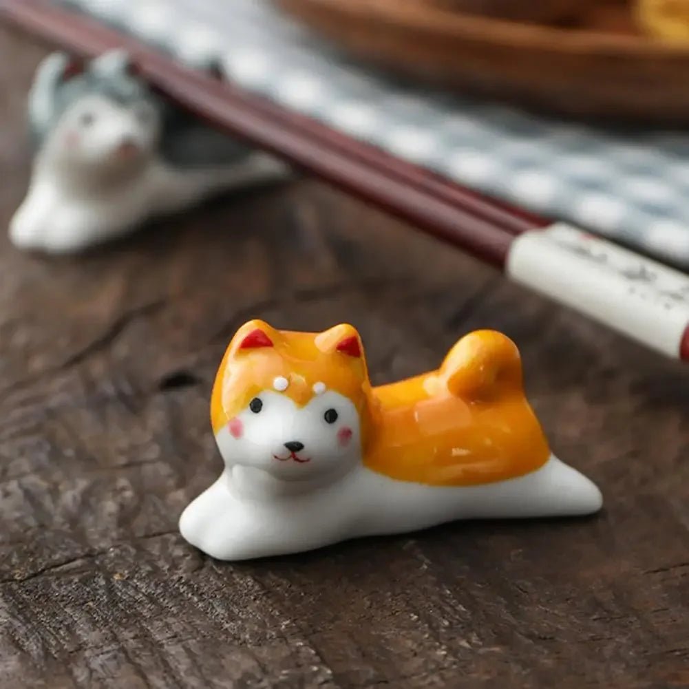Animal Shape Chopsticks Holder (1/2 PCS) - Aptiaide14:3654582-BK