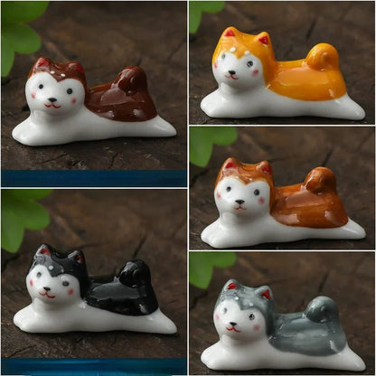 Animal Shape Chopsticks Holder (1/2 PCS) - Aptiaide14:3654582-BK