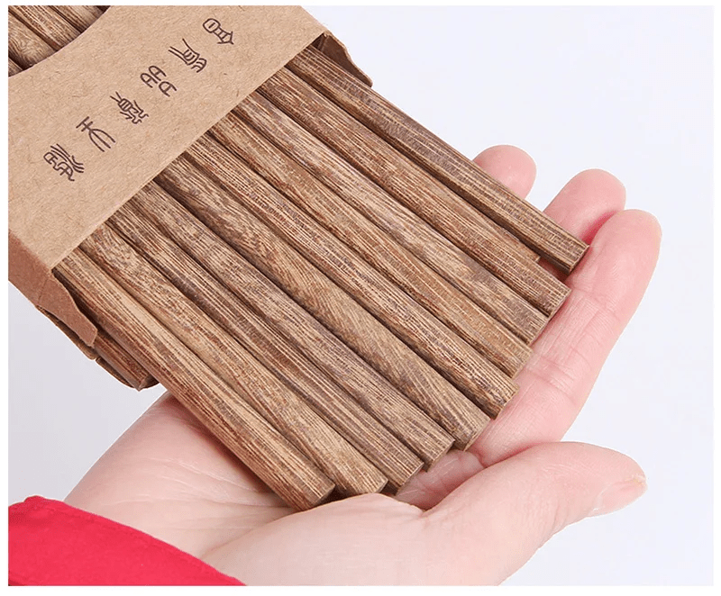 Eco - Friendly Natural Wood Chopsticks (10 Pairs) - Aptiaide14:366A;200007763:201336100