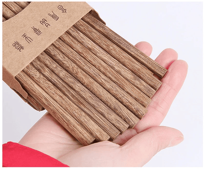 Eco - Friendly Natural Wood Chopsticks (10 Pairs) - Aptiaide14:366A;200007763:201336100