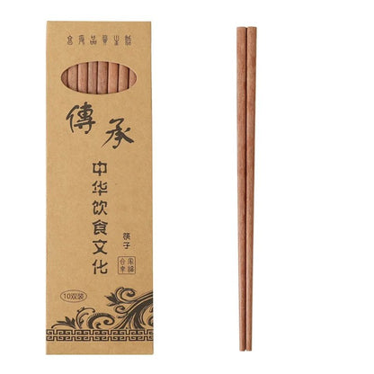 Eco - Friendly Natural Wood Chopsticks (10 Pairs) - Aptiaide14:1052B;200007763:201336100