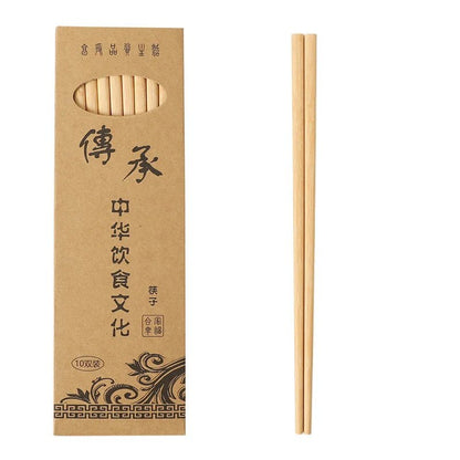 Eco - Friendly Natural Wood Chopsticks (10 Pairs) - Aptiaide14:496C;200007763:201336100