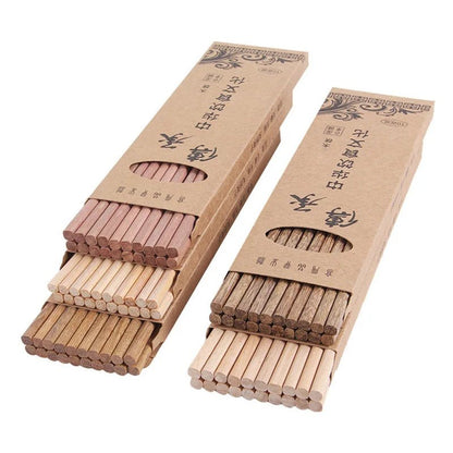 Eco - Friendly Natural Wood Chopsticks (10 Pairs) - Aptiaide14:365458E;200007763:201336100
