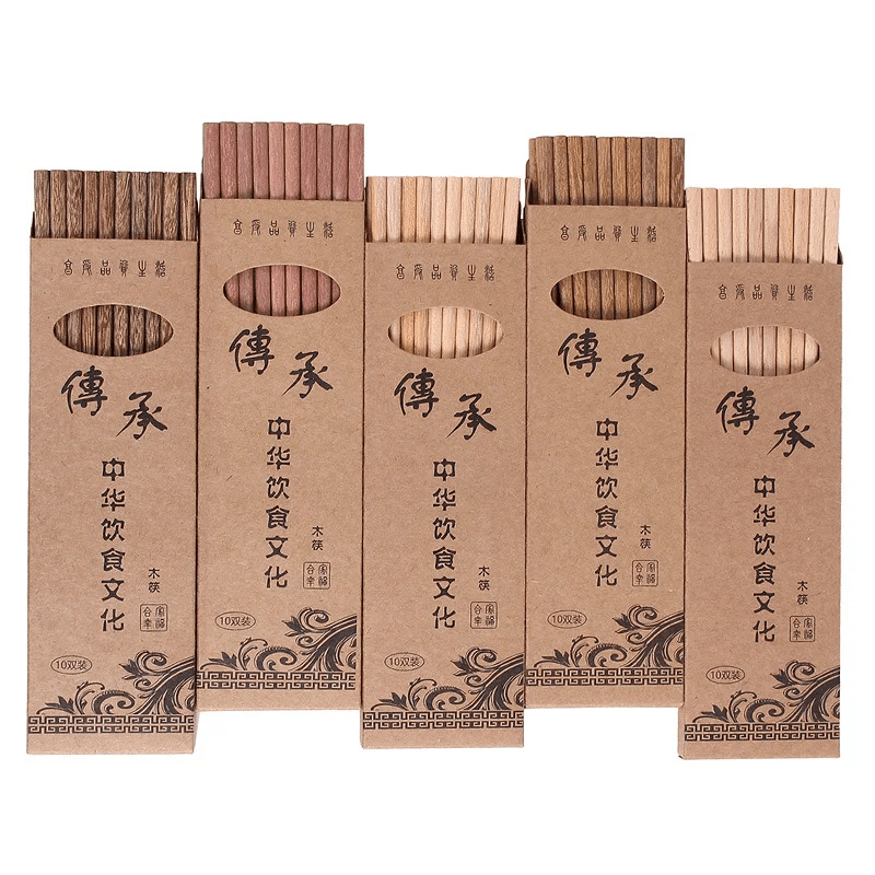 Eco - Friendly Natural Wood Chopsticks (10 Pairs) - Aptiaide14:366A;200007763:201336100