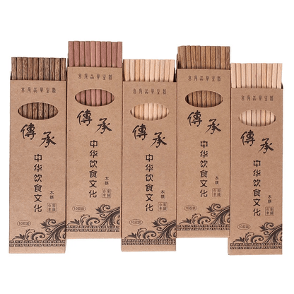 Eco - Friendly Natural Wood Chopsticks (10 Pairs) - Aptiaide14:366A;200007763:201336100