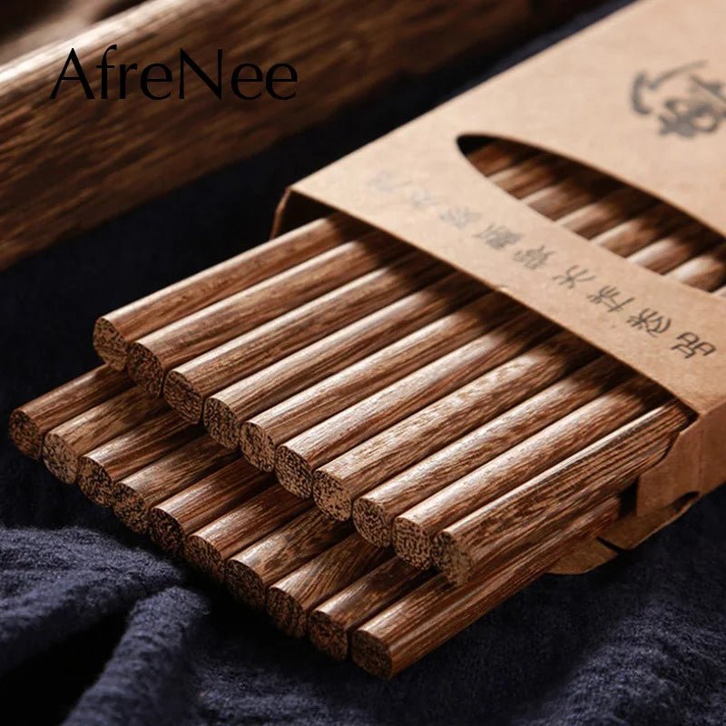Eco - Friendly Natural Wood Chopsticks (10 Pairs) - Aptiaide14:365458E;200007763:201336100