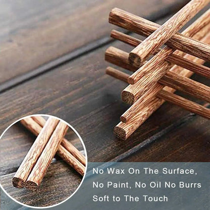 Eco - Friendly Natural Wood Chopsticks (10 Pairs) - Aptiaide14:365458E;200007763:201336100
