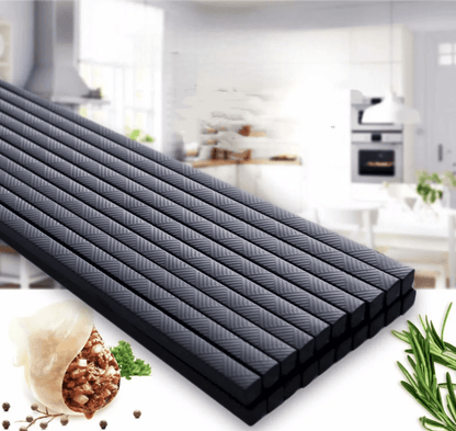 Food Grade High Temperature Alloy Chopsticks (5/10 Pairs) - Aptiaide14:10F-24CM-10 Pair