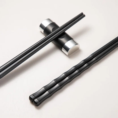 Food Grade High Temperature Alloy Chopsticks (5/10 Pairs) - Aptiaide14:691D-24CM-5 Pair