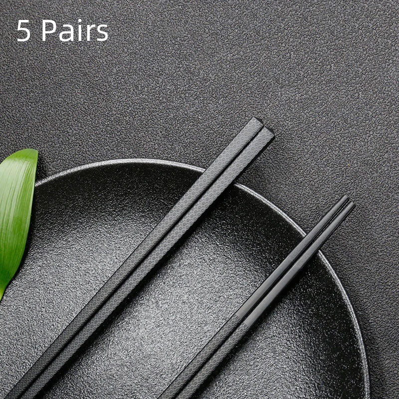Food Grade High Temperature Alloy Chopsticks (5/10 Pairs) - Aptiaide14:366A-5 Pairs