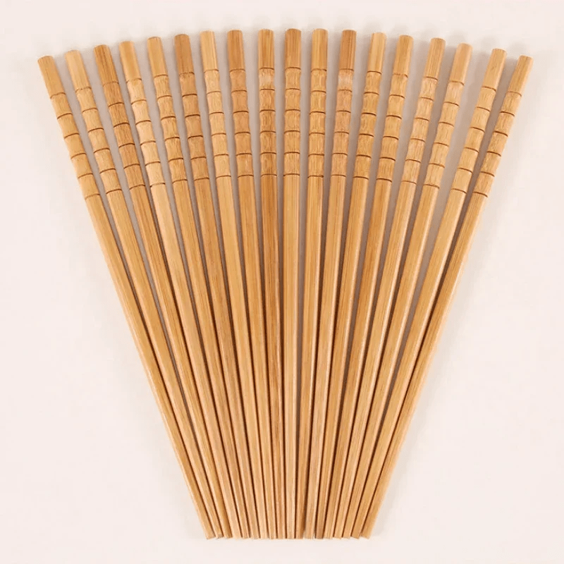 Handmade Carbonized Bamboo Chopsticks (5 Pairs) - Aptiaide14:10Round head