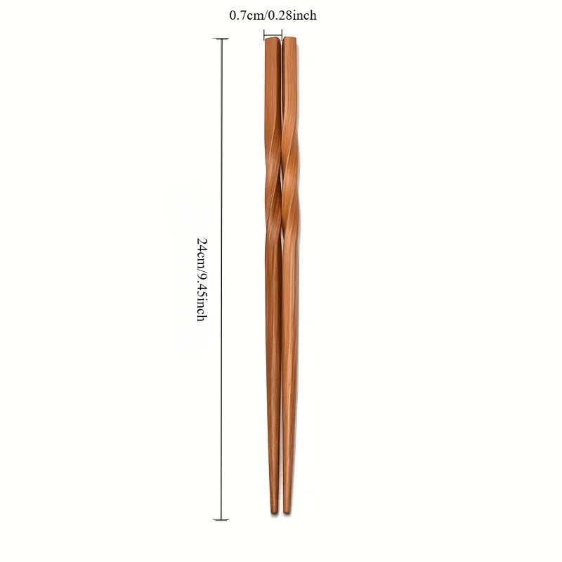 Household Natural Bamboo Chopsticks (5 Pairs) - Aptiaide14:1935Pairs