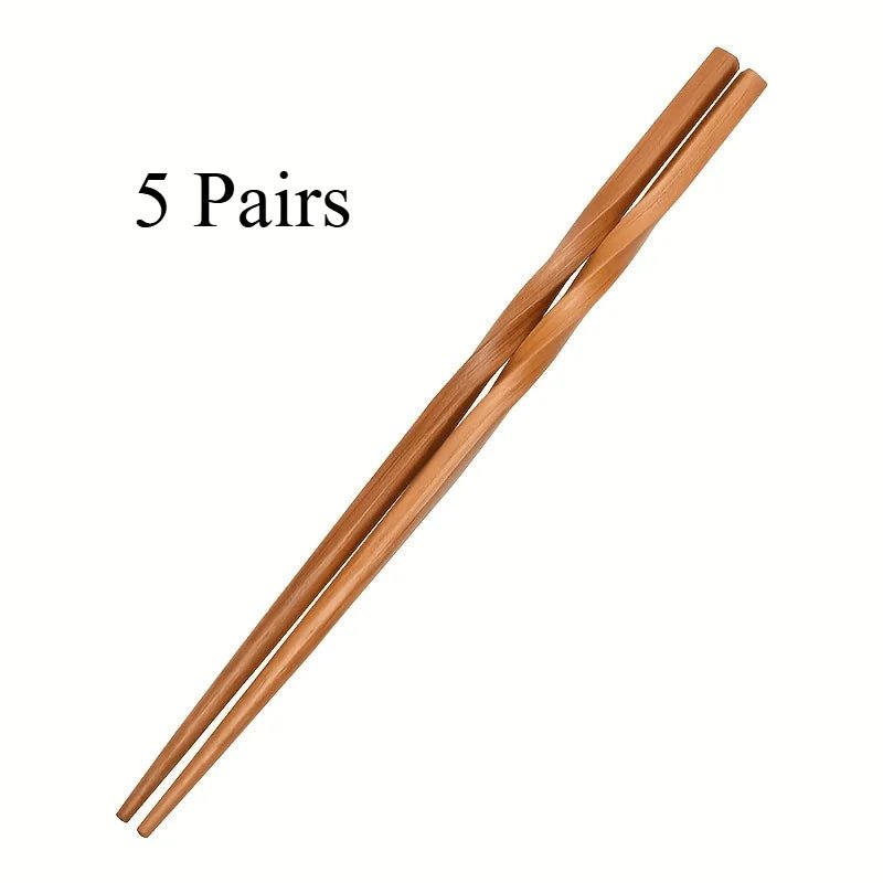 Household Natural Bamboo Chopsticks (5 Pairs) - Aptiaide14:1935Pairs