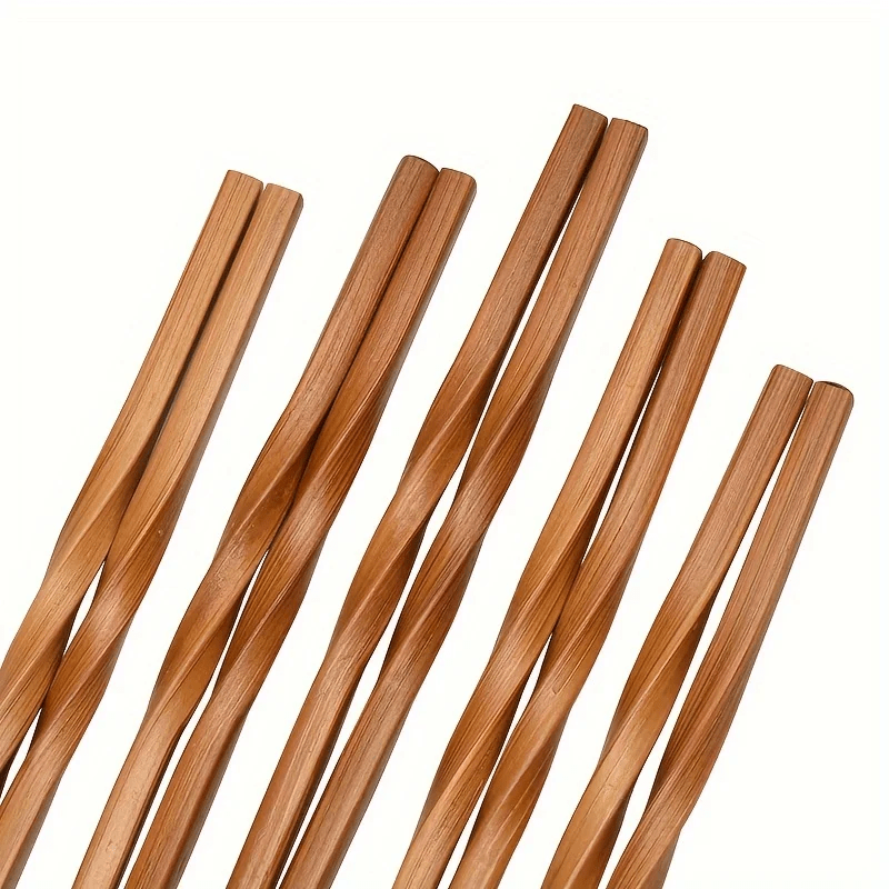Household Natural Bamboo Chopsticks (5 Pairs) - Aptiaide14:1935Pairs