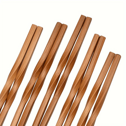 Household Natural Bamboo Chopsticks (5 Pairs) - Aptiaide14:1935Pairs