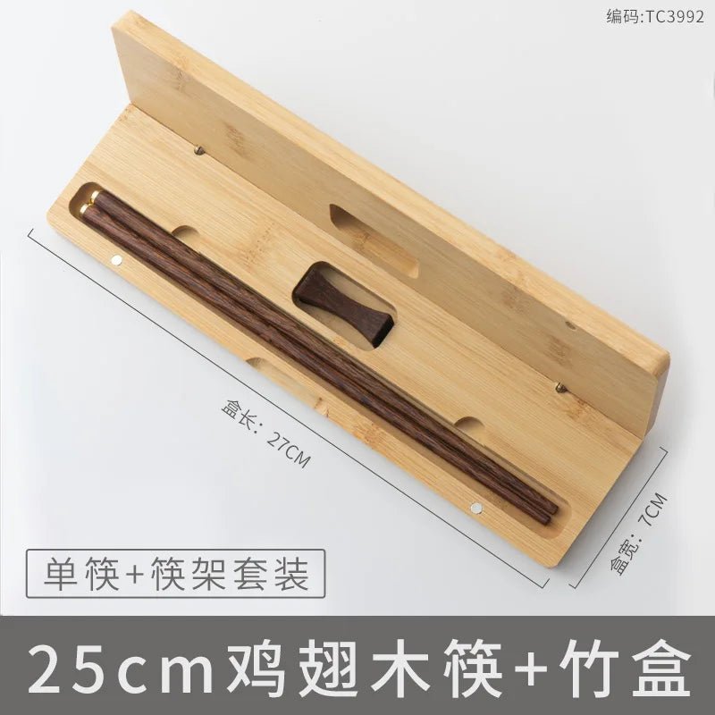 Lacquerless Natural Wooden Chopsticks Gift Set (2/3 PCS) - Aptiaide14:200003699TC3992 3pcs set
