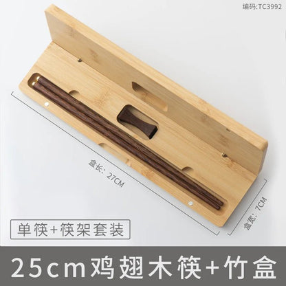 Lacquerless Natural Wooden Chopsticks Gift Set (2/3 PCS) - Aptiaide14:200003699TC3992 3pcs set