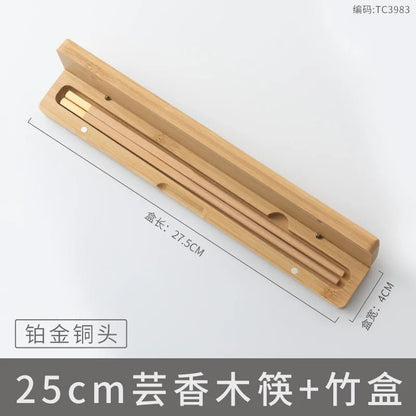 Lacquerless Natural Wooden Chopsticks Gift Set (2/3 PCS) - Aptiaide14:10TC3983 2pcs set