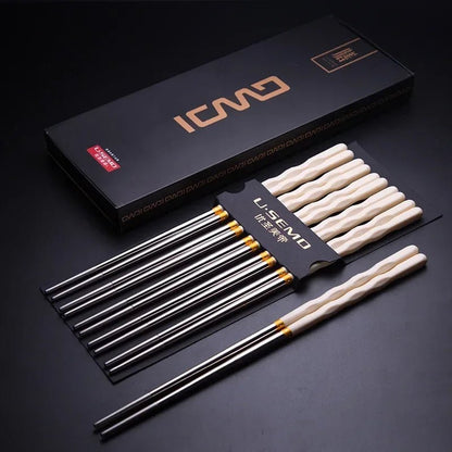 Modern Minimalist Metal Chopsticks (1 Pair) - Aptiaide14:1752