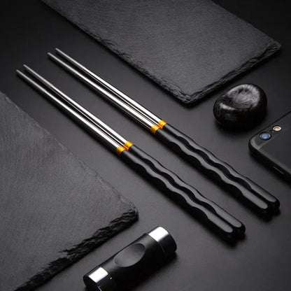 Modern Minimalist Metal Chopsticks (1 Pair) - Aptiaide14:1931
