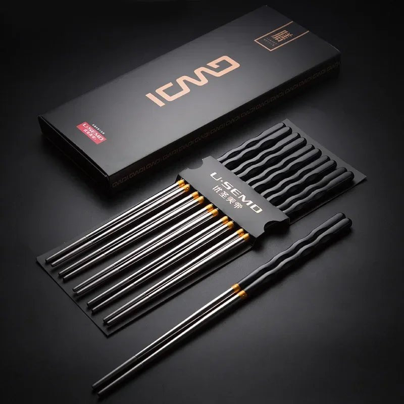 Modern Minimalist Metal Chopsticks (1 Pair) - Aptiaide14:1931