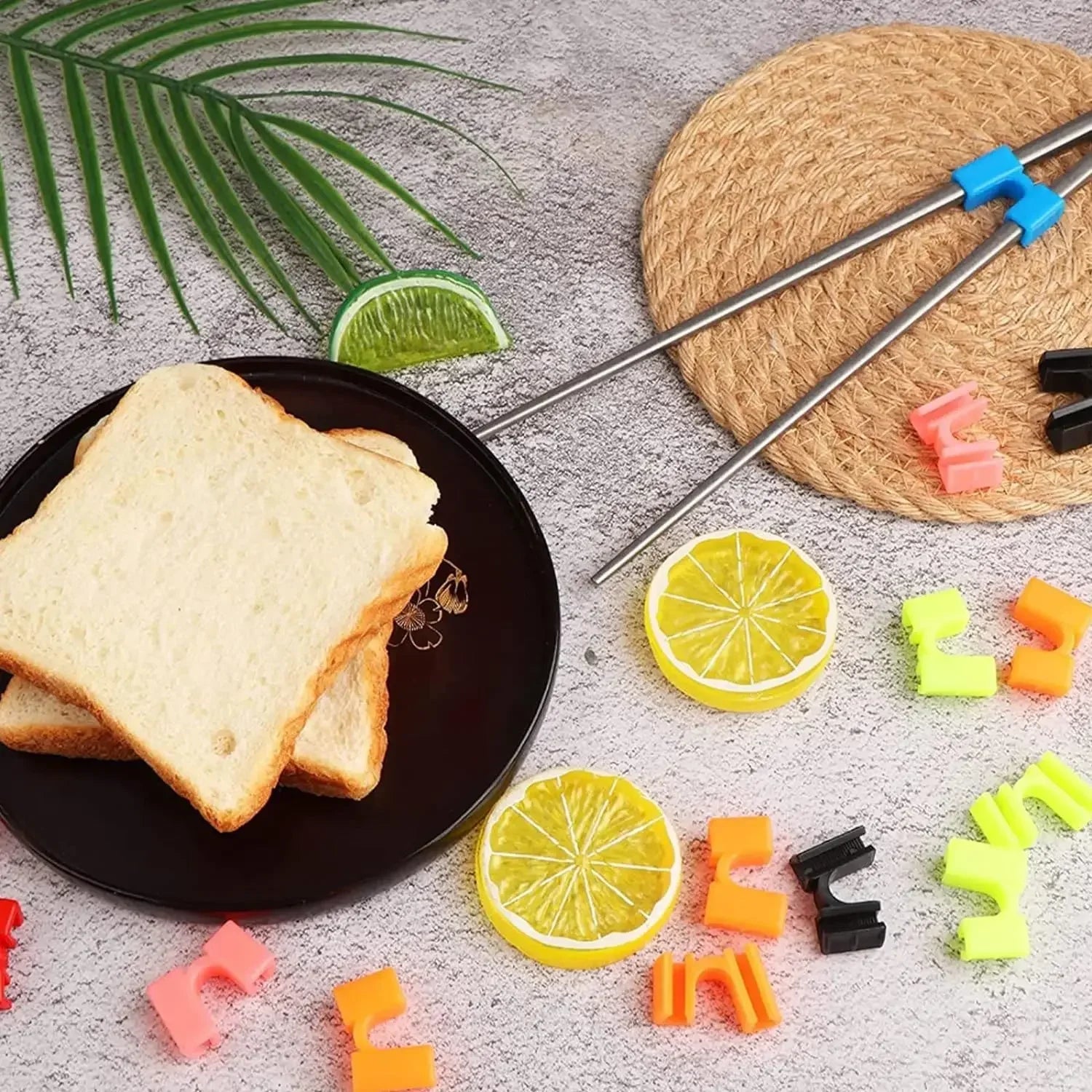 Training Chopstick Helper for Beginners (5 PCS) - Aptiaide14:1052Orange 5 PCS