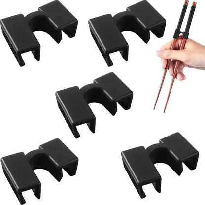 Training Chopstick Helper for Beginners (5 PCS) - Aptiaide14:175Black 5 PCS