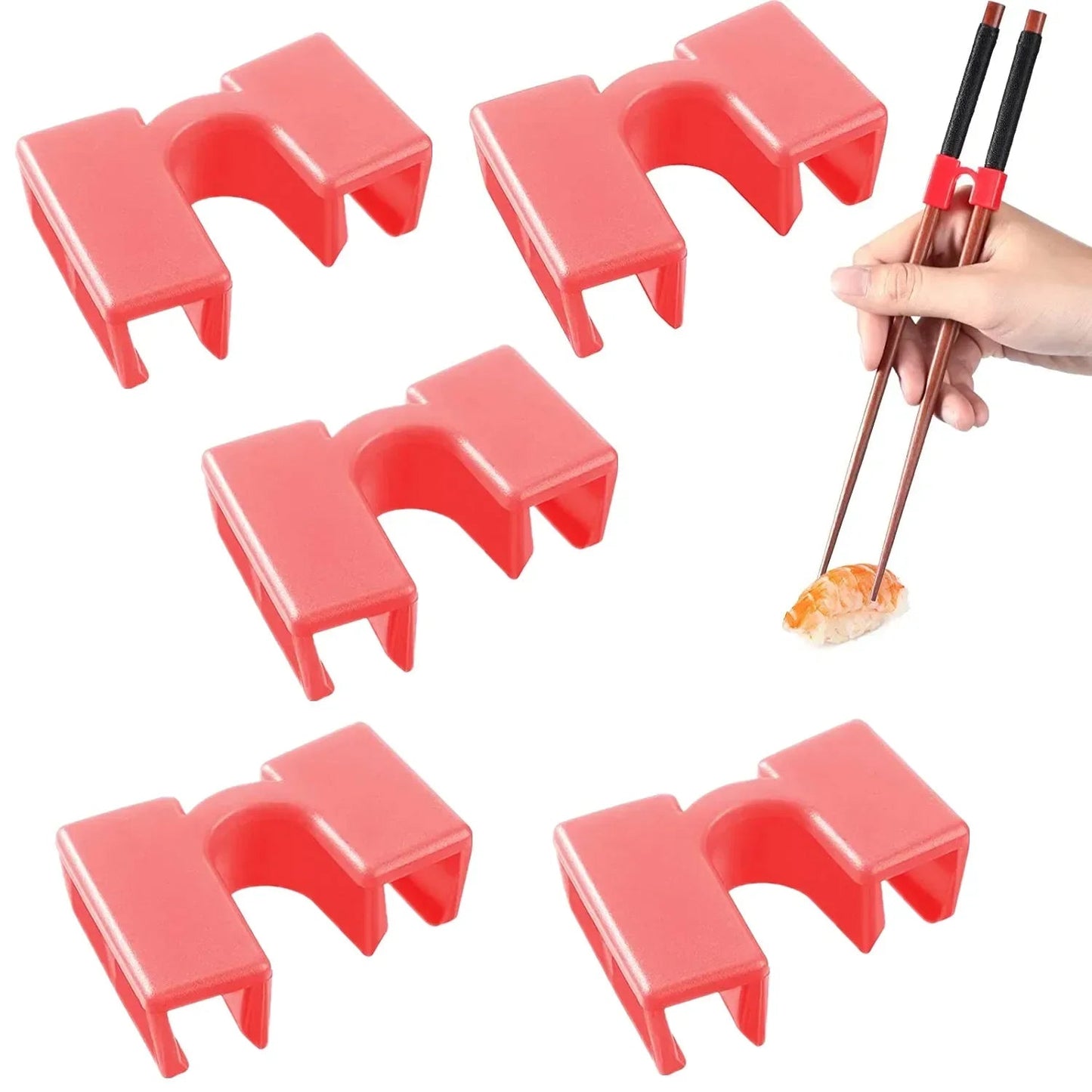 Training Chopstick Helper for Beginners (5 PCS) - Aptiaide14:173Pink 5 PCS